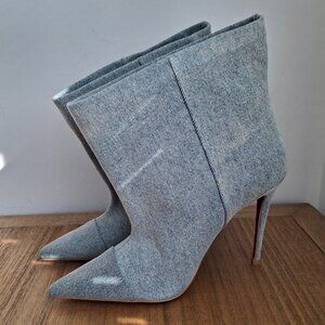 (NEW) Good American / slouchy ankle boots (indigo) | women's 7